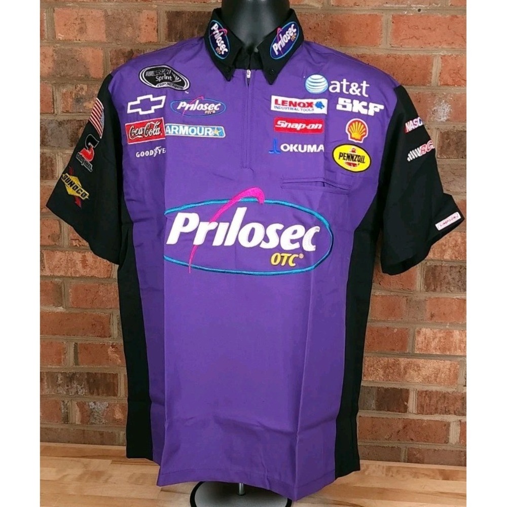 Clint‎ Bowyer Prilosec Wal-Mart Nascar Medium Crew Shirt RCR Chevy Sprint Cup